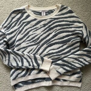 Sincerely Jules by TJ Maxx zebra sweater
